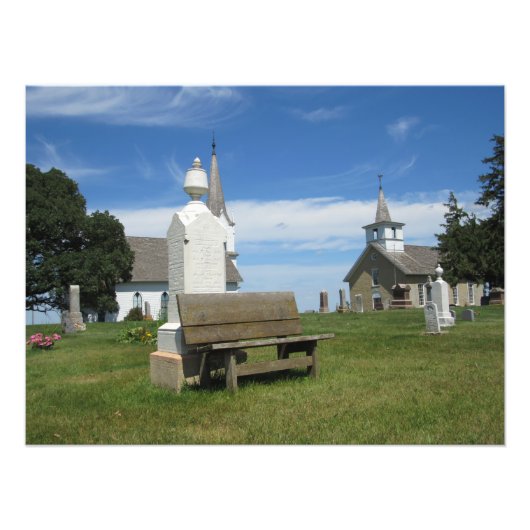 ‚Valley Grove Friedhof‘ Fotodruck (Vorne)