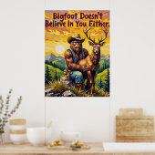 Valley Guardian: Bigfoot's Zender Moment Poster (Küche)