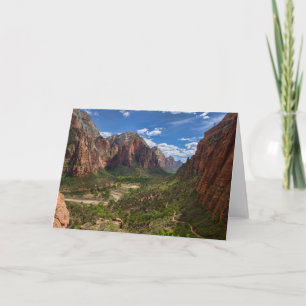Valley in Zion National Park Karte