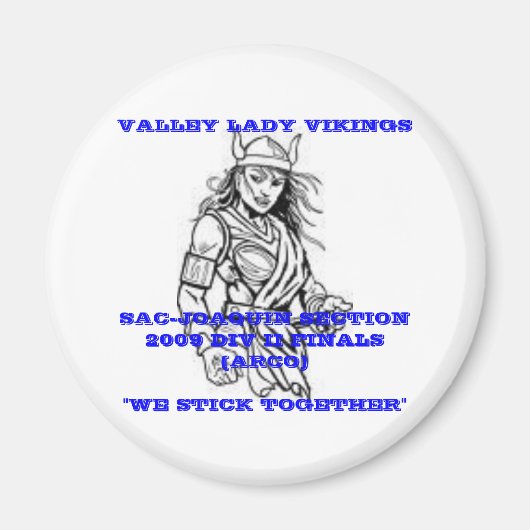 Valley Lady Vikings Magnet (Vorne)