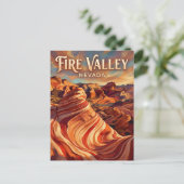 Valley of Fire Nevada Postkarte (Stehend Vorderseite)