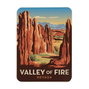 Valley of Fire Nevada Vintage Magnet