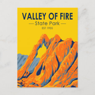 Valley of Fire State Park Nevada Vintage Postkarte