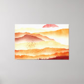 Valley of red mountains leinwanddruck (Vorderseite)