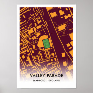 Valley Parade Poster - Zuhause von Bradford City A