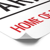 Valley Parade Stadium Street Sign Poster (Ecke)