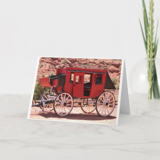 Valley-Red-Wagon-Denkmal Karte (Vorderseite)