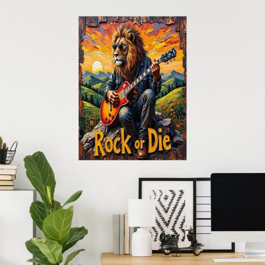 Valley Rocker: Sunset Solo Poster (Heimbüro)