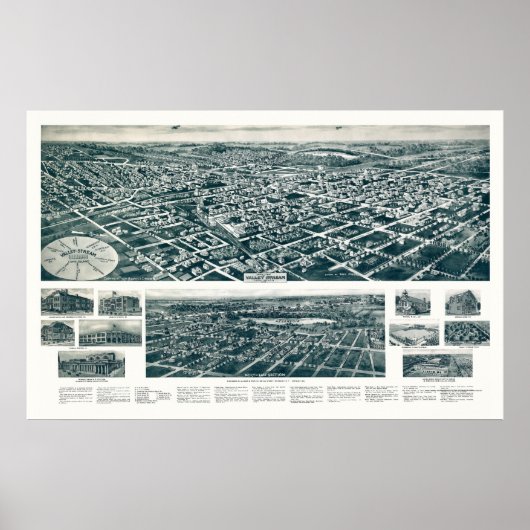 Valley Stream, NY Panoramic Map - 1924 Poster (Vorne)