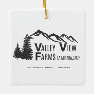 Valley View Farms La Mirada Oldtimer Keramikornament