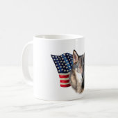 Vallhund Flag Kaffeetasse (Vorderseite Links)