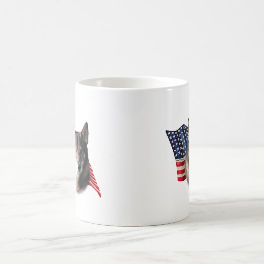 Vallhund Flag Kaffeetasse (Mittel)