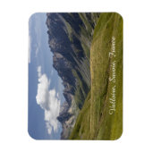 Valloire Mountains Summer Landscape, France Magnet (Vertikal)