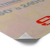 Valloire Savoie Frankreich Vintages Skiposter Poster (Ecke)