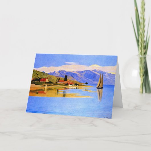 Vallotton - Der Hafen von Pully, schöne Kunstmaler Karte (Vorderseite)