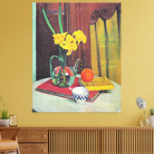 Vallotton - Jug mit gelben affodien Leinwanddruck (Insitu (Wohnzimmer))