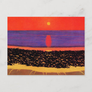 Vallotton - Sonne mit Villerville ablegen Postkarte
