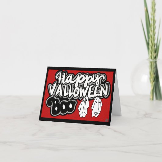 Valloween Card Feiertagskarte (Vorderseite)