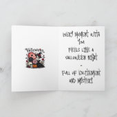 Valloween Dunkle Romanze Karte (Innenseite)