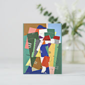 Valmier - Landschaftsbild, bunte Kunstwerke aus de Postkarte (Stehend Vorderseite)