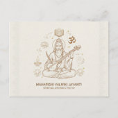 Valmiki Jayanti-Feier Karte (Vorderseite)