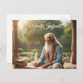 Valmiki Jayanti-Feier Postkarte (Vorne/Hinten)