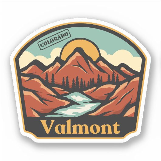 Valmont, Colorado-Aufkleber Aufkleber (Vorderseite)