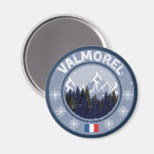 Valmorel Skistation Magnet (Vorderseite/Rückseite)