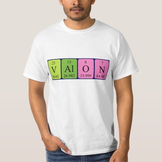 Valon Periodenname Shirt (Vorderseite)