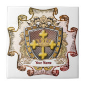 Valor Familienwappen Nachname Fliese (Vorderseite)