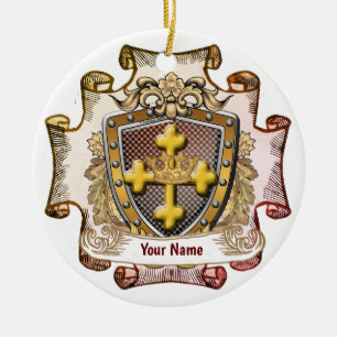 Valor Familienwappen Nachname Keramik Ornament