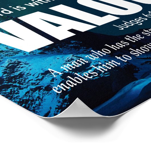 VALOR Mighty Man Judges 6:12 Christlich Poster (Ecke)