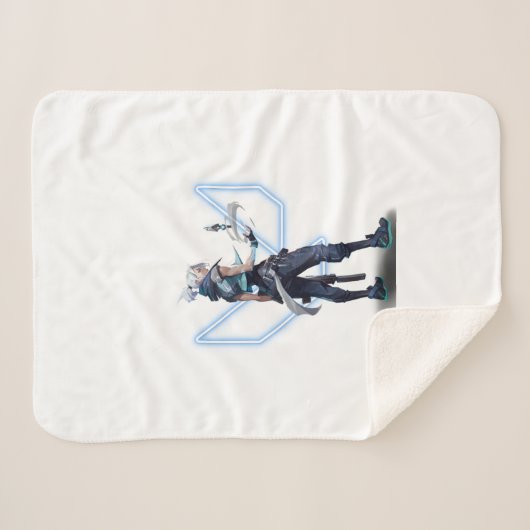 Valorant Jett Sherpadecke (Vorderseite (Horizontal))