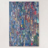 valparaisfarbene Gebäude Puzzle (Vertikal)