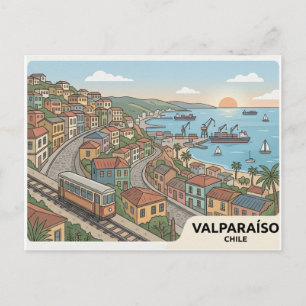 Valparaíso-Ansichtskarte Postkarte