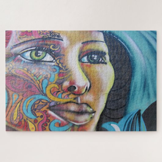 Valparaiso Art Lady Puzzle (Horizontal)