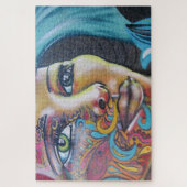 Valparaiso Art Lady Puzzle (Vertikal)