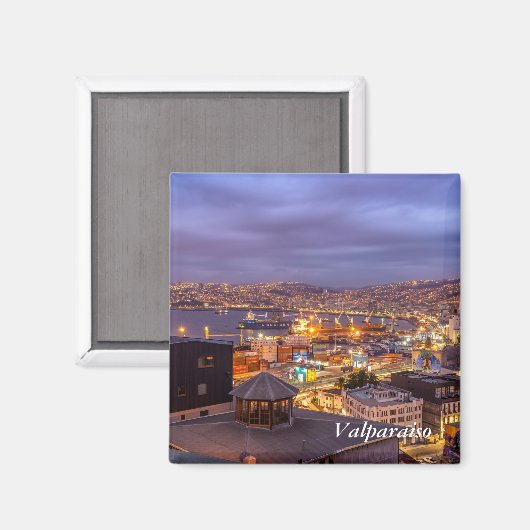 Valparaiso at Night Magnet (Vorderseite/Rückseite)