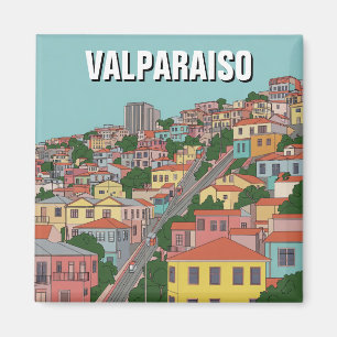 Valparaiso Chile Abstrakte Kunst Magnet