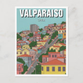 Valparaiso Chile Abstrakte Kunst Postkarte (Vorderseite)