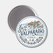 Valparaíso Chile Magnet (Vorderseite/Rückseite)