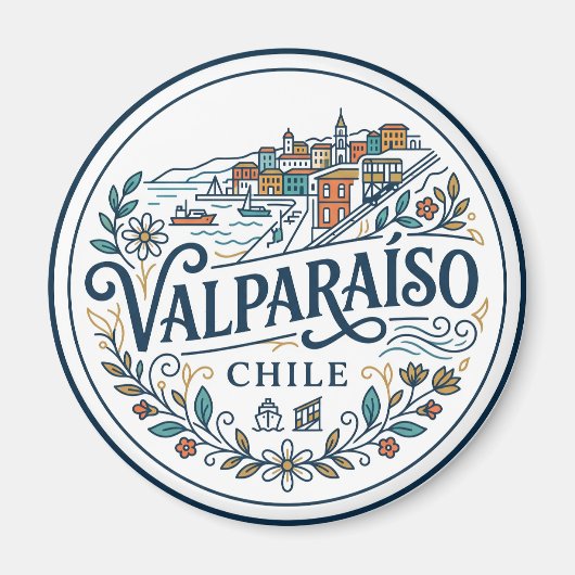 Valparaíso Chile Magnet (Vorne)