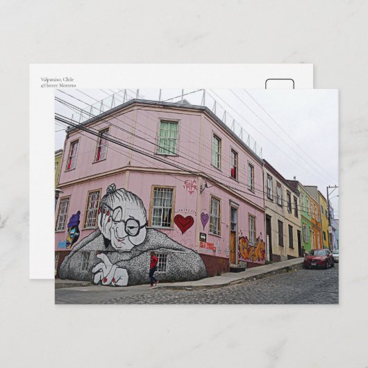 Valparaiso, Chile Postkarte (Vorne/Hinten)