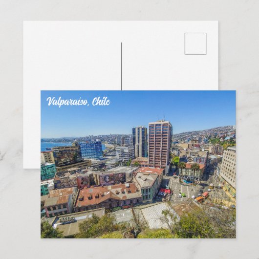 Valparaíso, Chile Postkarte (Vorne/Hinten)