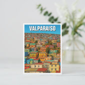 Valparaiso Chile Postkarte (Stehend Vorderseite)