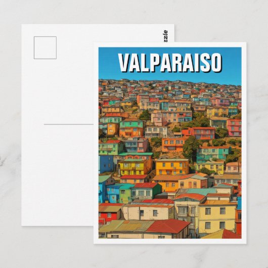 Valparaiso Chile Postkarte (Vorne/Hinten)