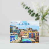 Valparaiso Chile Postkarte (Stehend Vorderseite)