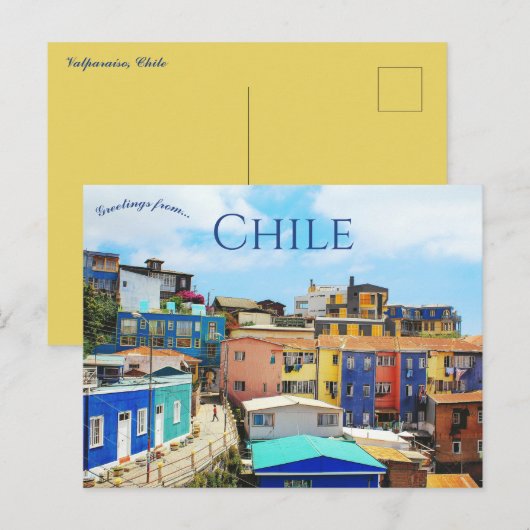 Valparaiso Chile Postkarte (Vorne/Hinten)