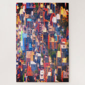 Valparaiso farbige Gebäude Puzzle (Vertikal)