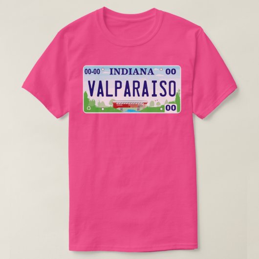Valparaiso Lizenzplatte T-Shirt (Design vorne)